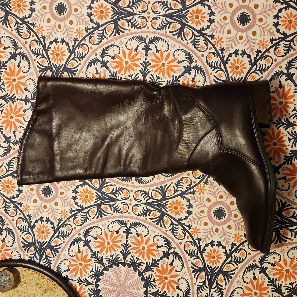 Vintage Santana Canada Leather Slouchy Riding Boot Size 8 - Picture 2 of 8